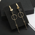 Korean Fashion Long Slope Geometric asymmetry