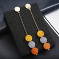 Korean Fashion Long Slope Geometric asymmetry