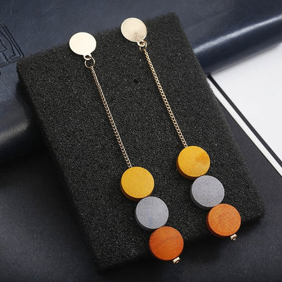 Korean Fashion Long Slope Geometric asymmetry