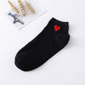 Short Socks Red Heart Cute College Fresh Female