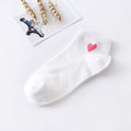 Short Socks Red Heart Cute College Fresh Female