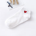 Short Socks Red Heart Cute College Fresh Female
