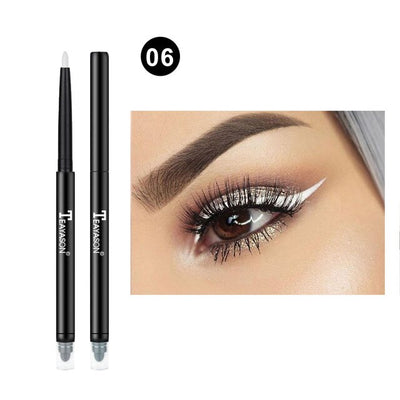 Dual ended eyeliner pencil with sponge glitter