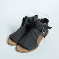 Sandals Canvas Peep Toe Shoes Open Toe