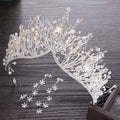 Crystal Gold Crown for Girls Wedding Hair
