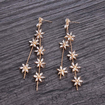 Crystal Gold Crown for Girls Wedding Hair