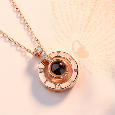 Projection Necklace For Memory Of LOVE Choker