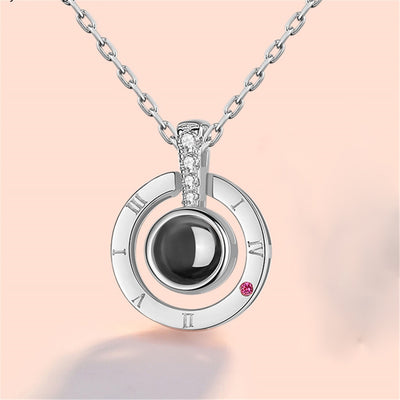Projection Necklace For Memory Of LOVE Choker