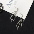 Punk Human Face Drop Earrings For Women