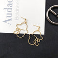 Punk Human Face Drop Earrings For Women
