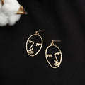 Punk Human Face Drop Earrings For Women