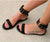 Women flats sandals gladiator summer transparent