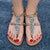 Shoes summer bohemia diamond sandals T-strap