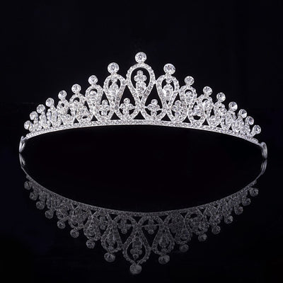 Gorgeous Silver Crystal Bridal Tiara Crown Bride