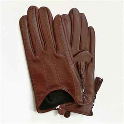 Genuine Leather Gloves Autumn Winter Thin