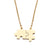 Stainless Steel Necklace Lover's Gold And Silver