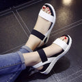 Sandals Summer Shoes Peep-toe Slip On Flat