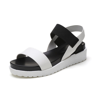 Sandals Summer Shoes Peep-toe Slip On Flat