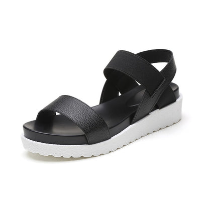 Sandals Summer Shoes Peep-toe Slip On Flat