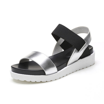 Sandals Summer Shoes Peep-toe Slip On Flat