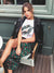 Lips Print Summer Tshirts Women Female Casual
