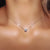 Cubic Rose Gold Color Pendant Necklace