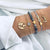 Bohemian Marble Stone Beads Bracelet Set