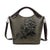 Handbag Rose Print Lady Leather Large Capacity