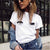 Casual Cute T-shirts Wink Eyes And Eyelashes