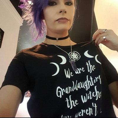 Witchcraft Black T-Shirt Grunge Moon Shirt