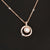 Classic Circle Round Pendant Necklace