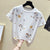 T shirt Women Clothes Summer Short Sleeve Embroidery