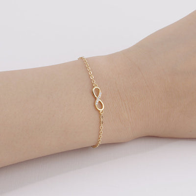 Fashion Infinity Bracelet for Women with Crystal